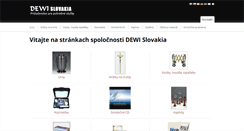 Desktop Screenshot of dewi.sk